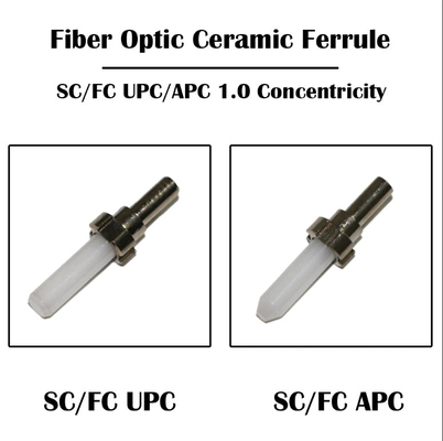 200um 300um 400um 600 um FC Zirconia Ceramic Ferrule  Optical Fiber Devices for Connector Customization