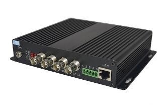 4 Port  HD-SDI Fiber Transmitter With Ethenet &amp; Bidi RS485